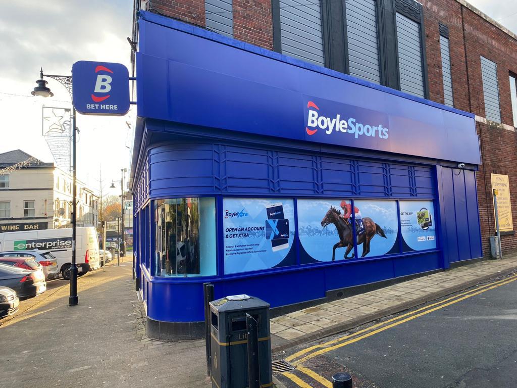 BoyleSports rollout fit-out by CJ Joinery