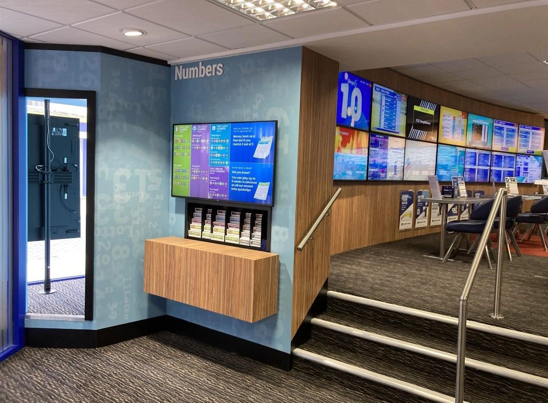 BoyleSports Bridlington gantry wall and wall finishes