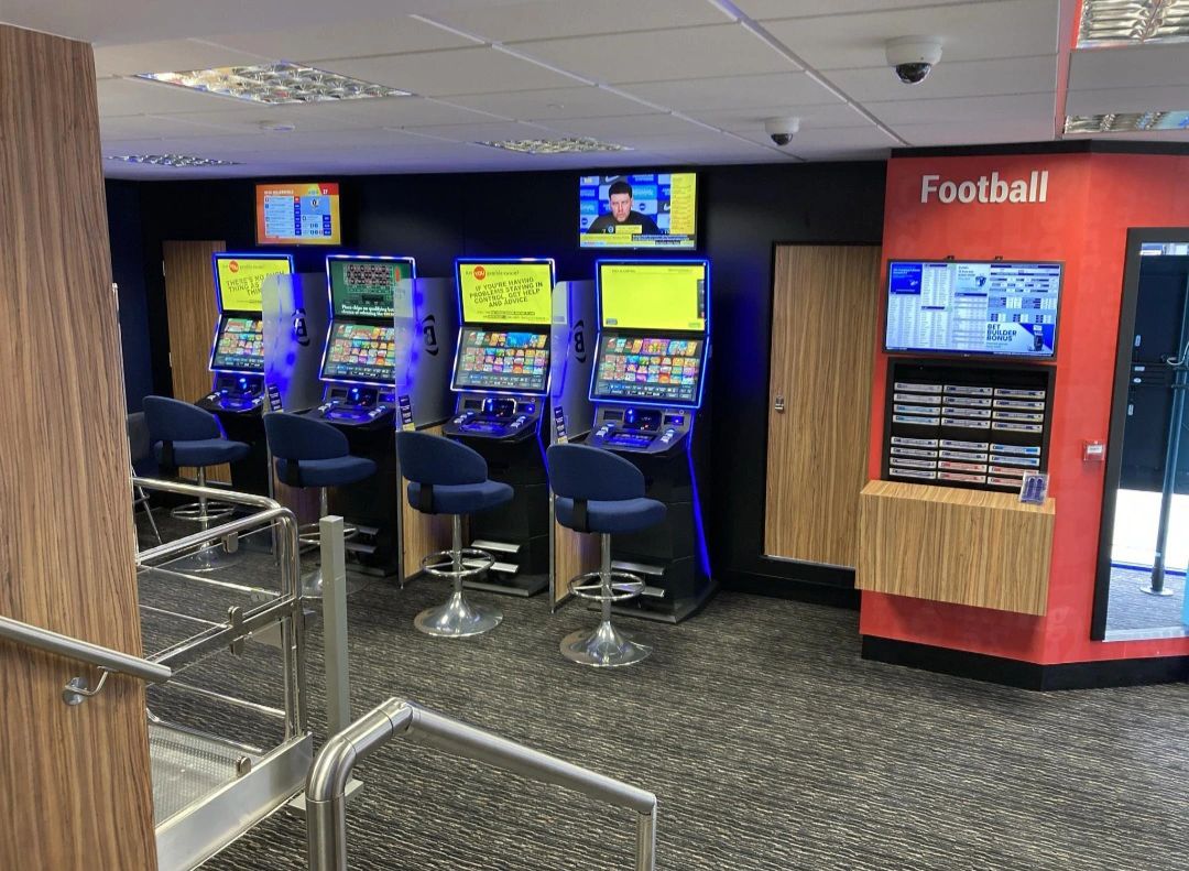 BoyleSports Bridlington counter and bulkhead detail