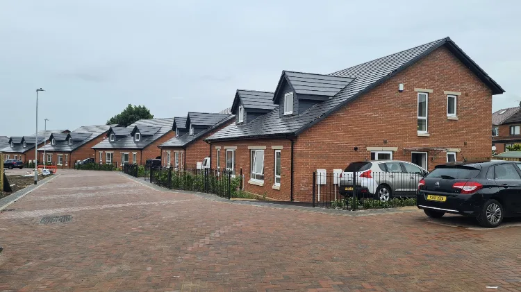 New affordable homes with dormer roofs at Dale Lane, Heckmondwike