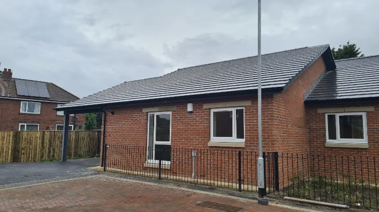 Completed bungalow at Dale Lane, Heckmondwike